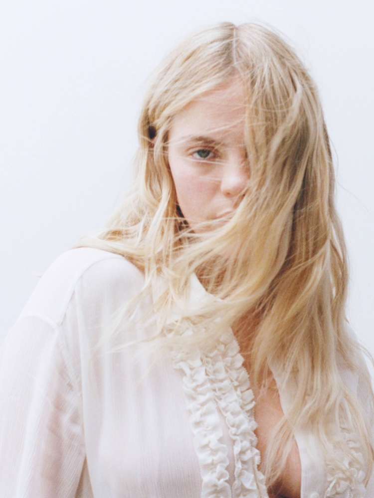 Stella McCartney X H&M white blouse with ruffles