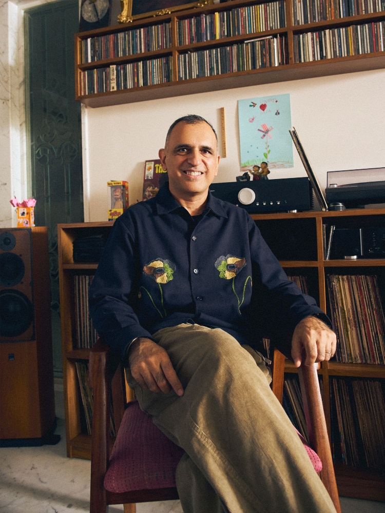 The designer Rikki Kher at his home in New Delhi