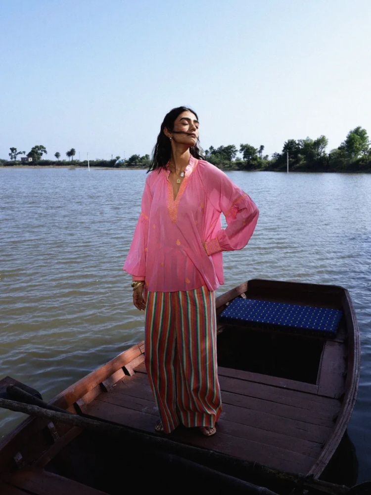 The Raw India AMER Stripe pants
