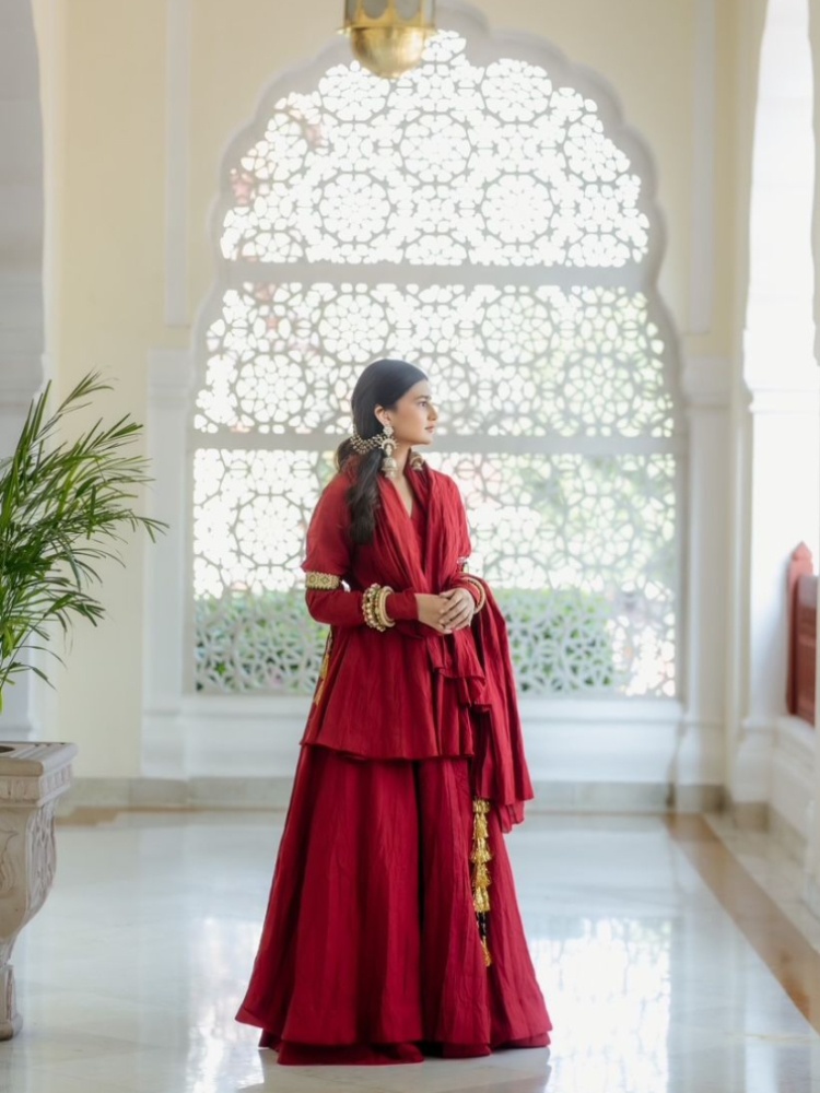 Aavriti Jain, founder of jewellery brand Dhora, at her mehendi ceremony at Jai Mahal Palace, Jaipur