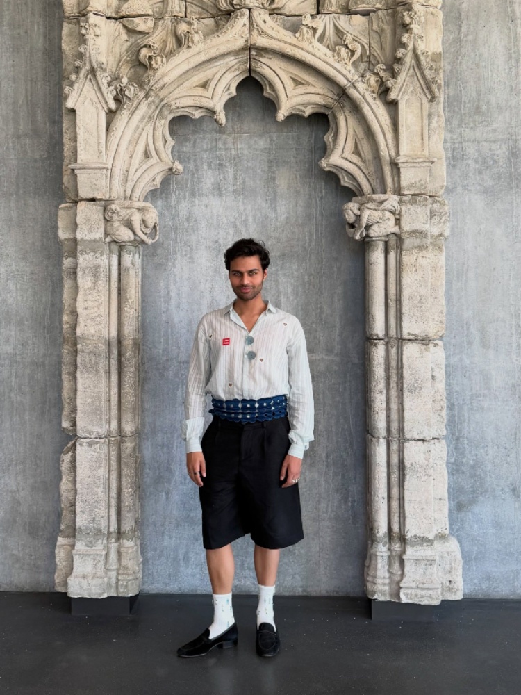 Akshat Rajan wearing a cummerbund