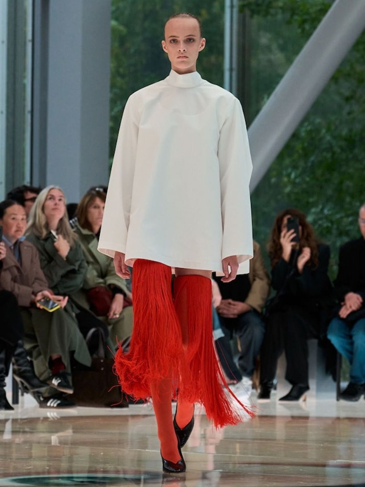 Alaïa's fringed leg warmers