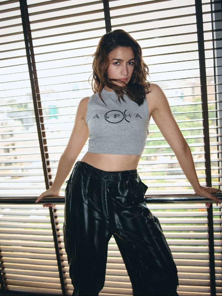 Alia Bhatt wearing cargo pants while promoting her new film, Alpha