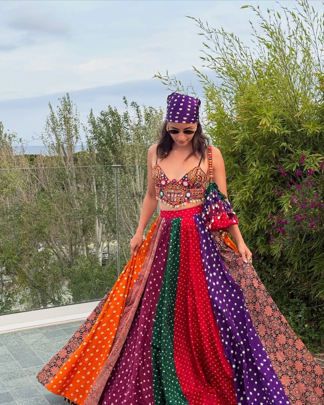 Alia Bhatt in Arpita Mehta boho mehendi look