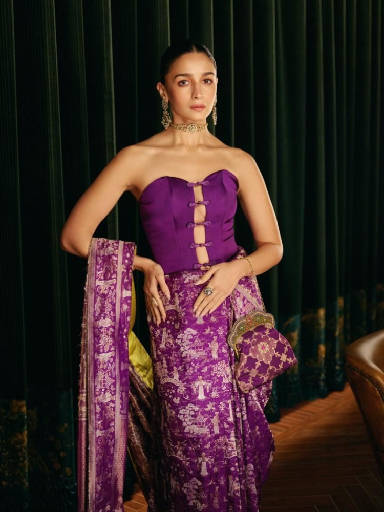 Alia Bhatt with the Indraneel bag by Meera Mahadevia