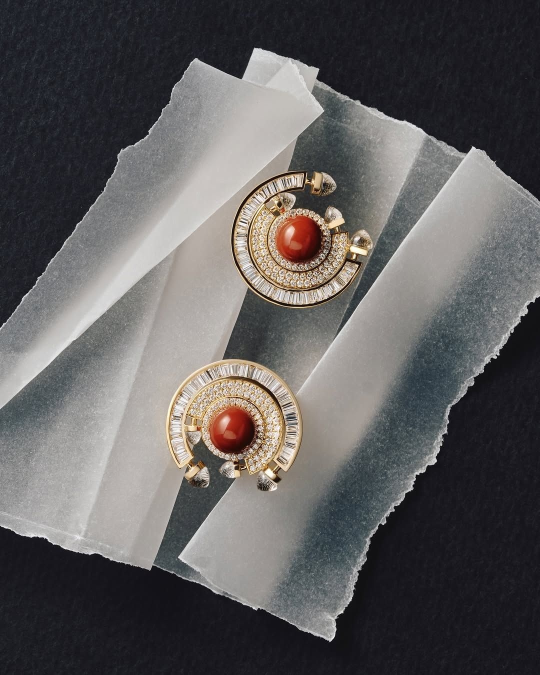 Red Jasper Chakra Earrings, Ananya