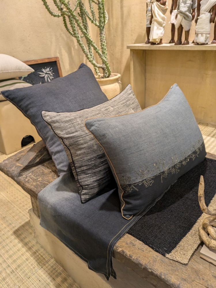 Anavila has launched a home collection featuring cushions, bed linen, and plush throws