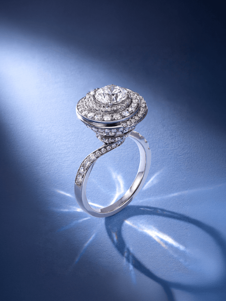 Aneka Helix engagement ring