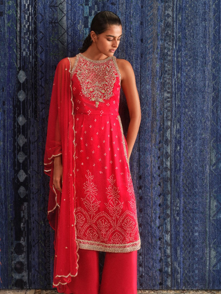 Lohini bandhani silk suit, Anita Dongre