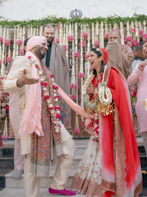 Anjali Batra and Rahoul Singh at their Anand Karaj