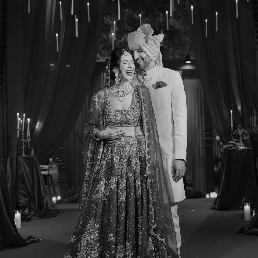 Anjali Batra and Rahoul Singh at their wedding