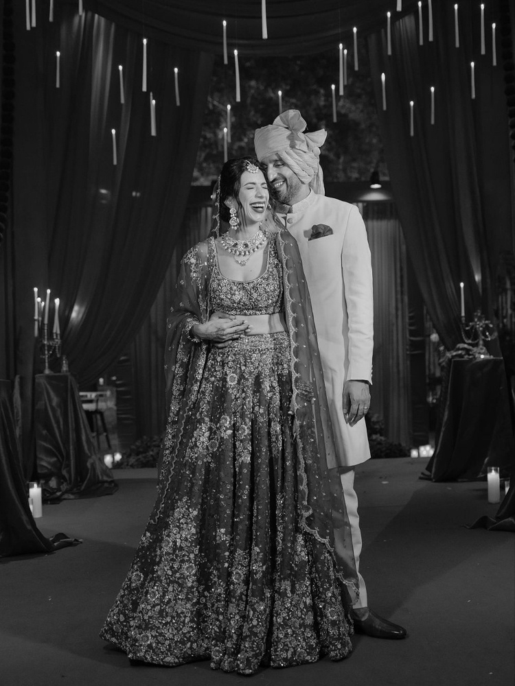 Anjali Batra and Rahoul Singh at their wedding