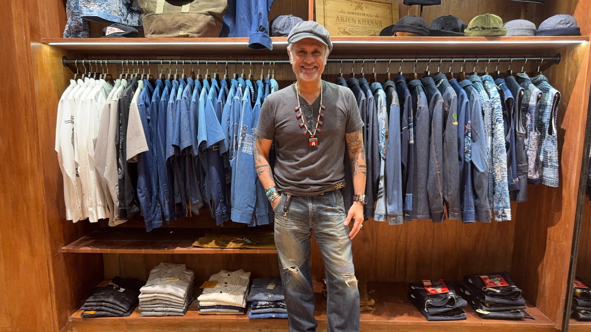 The designer Arjun Khanna at Pronto Original in Bangkok