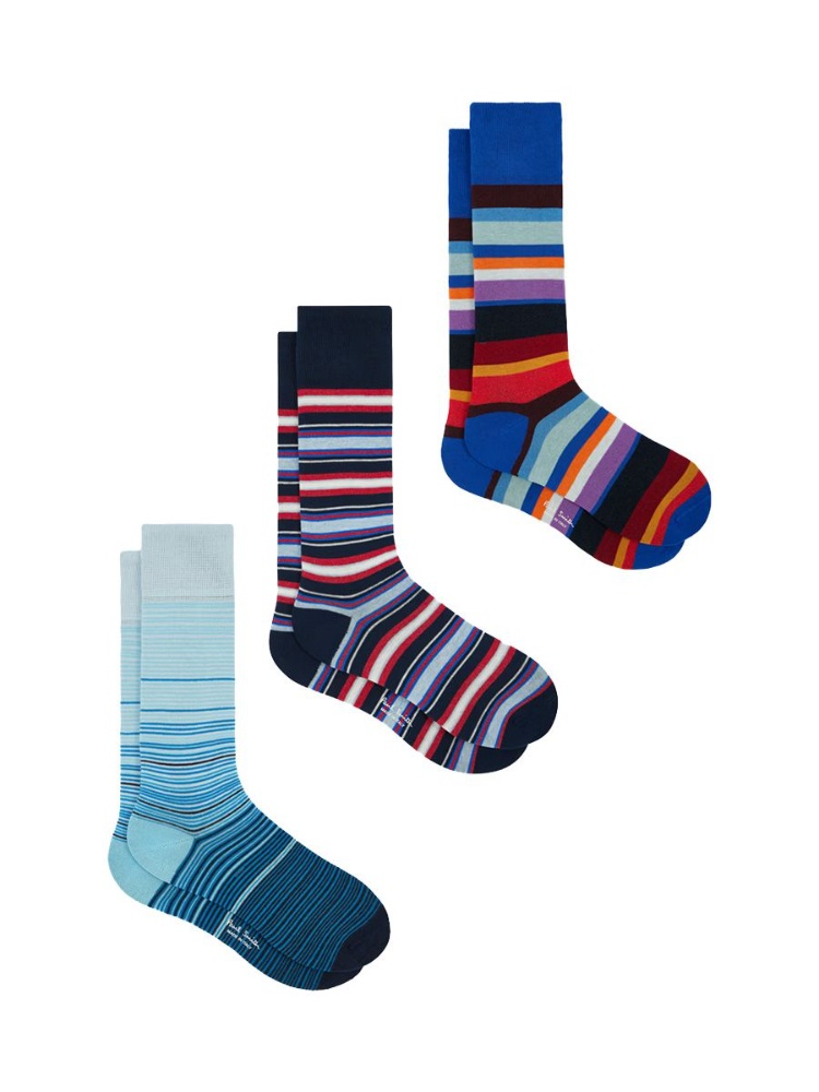 Mixed-stripe socks, Paul Smith, ₹8,570 approx