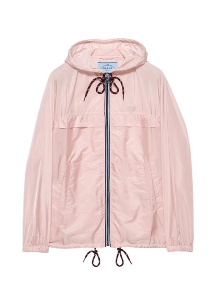 Lightweight Re-Nylon hooded raincoat, Prada, price on request