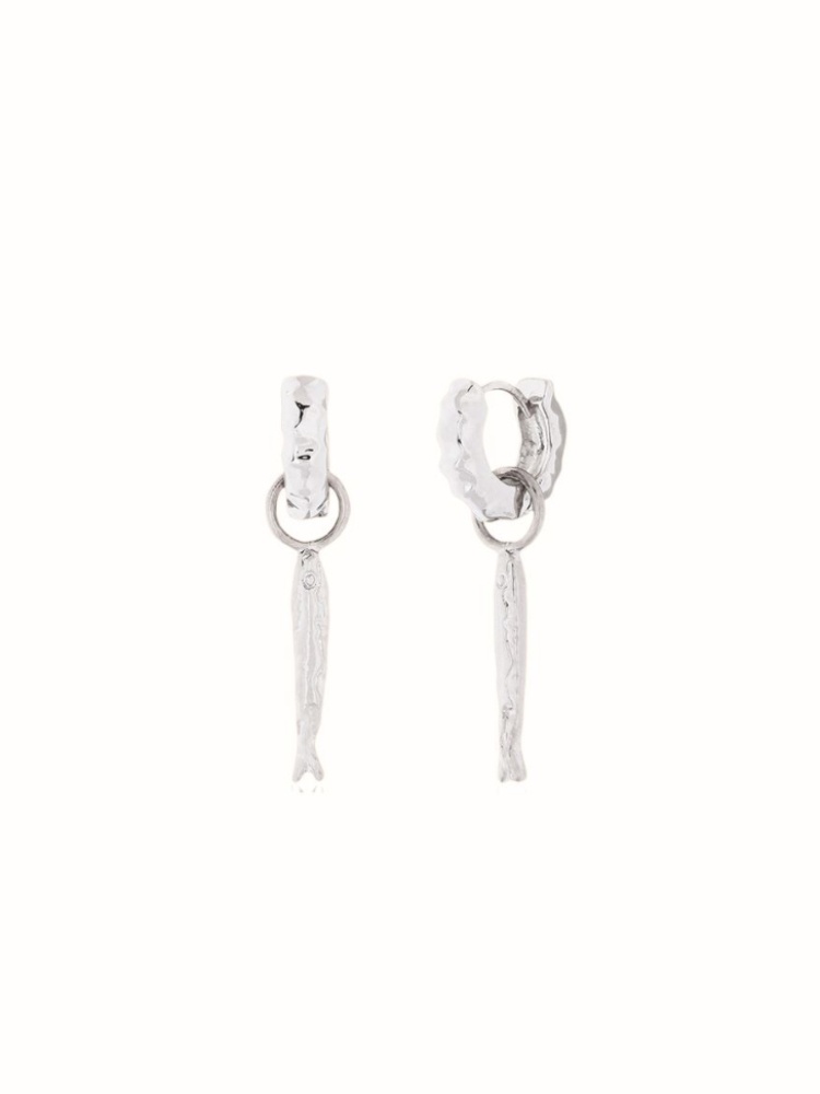 Arvino Fisherman’s Catch earrings in silver