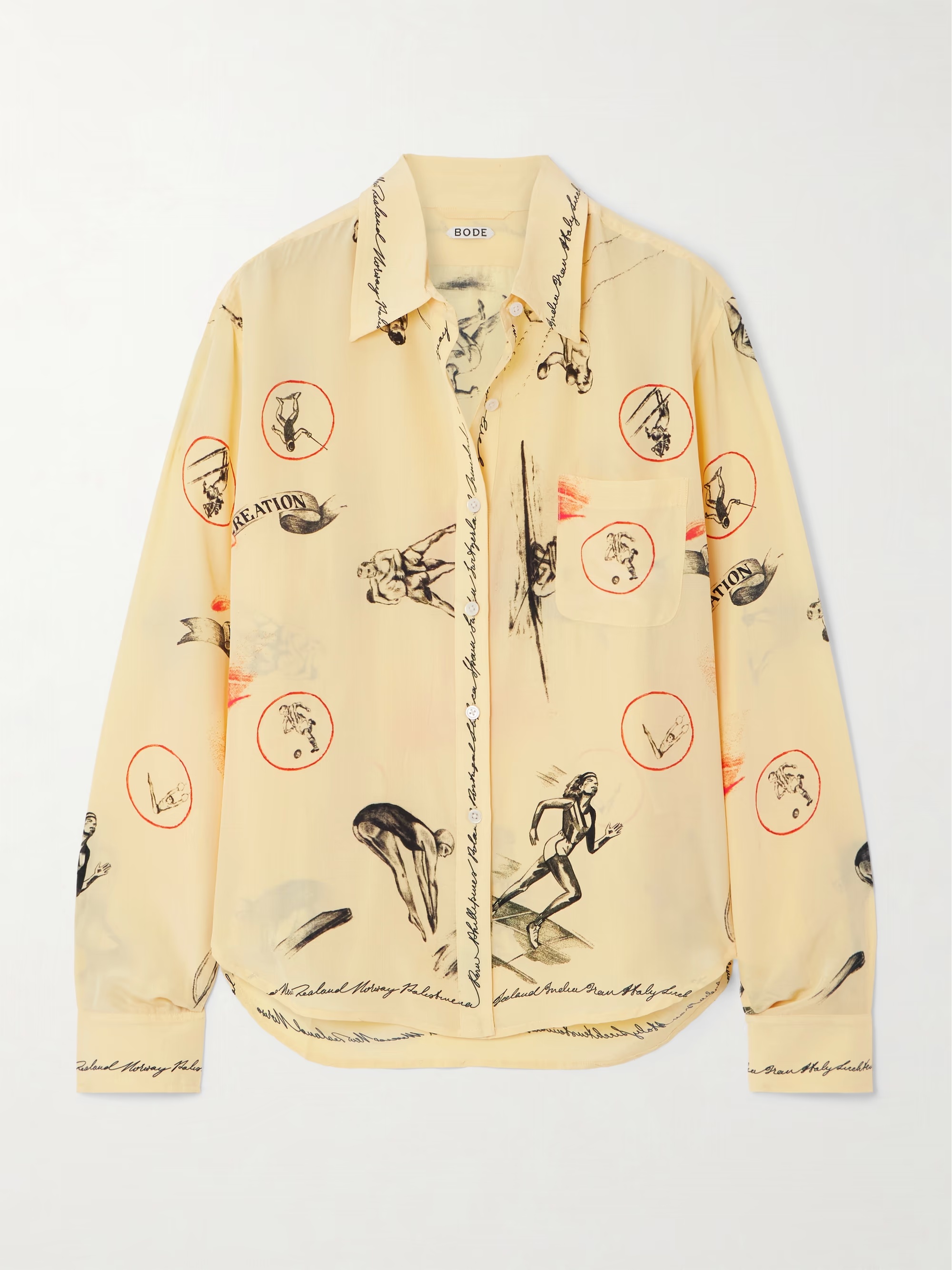 BODE Games printed silk-voile shirt, ₹91,600 approx