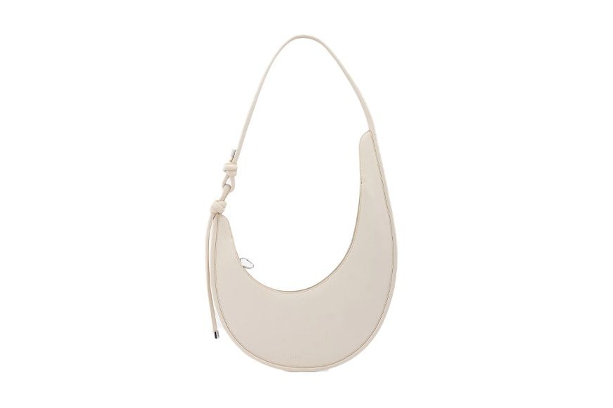 Behno Ina Curve Sling Bag in Bone