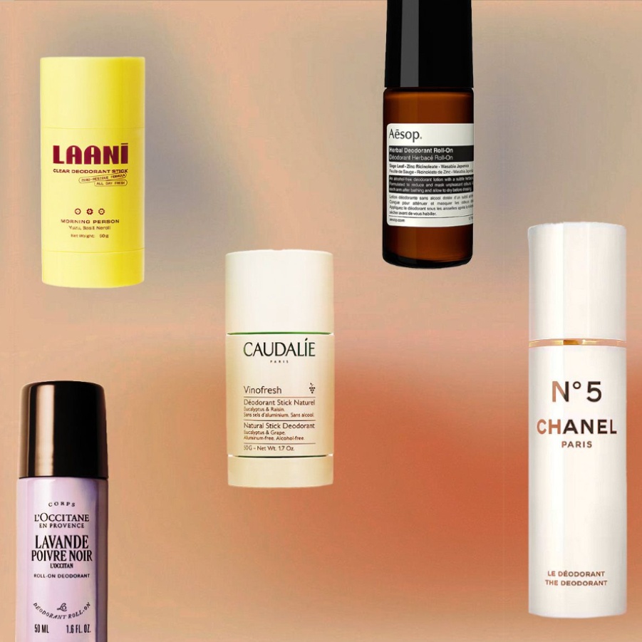 The best deodorants for summer including Laani, Caudalie, Aesop, Sol de Janeiro, Ouai, Loccitane and Chanel