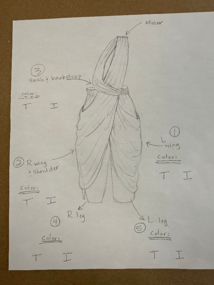 The sari drapes in Best of Best were primary inspired by the work of content creator Natasha Thasan