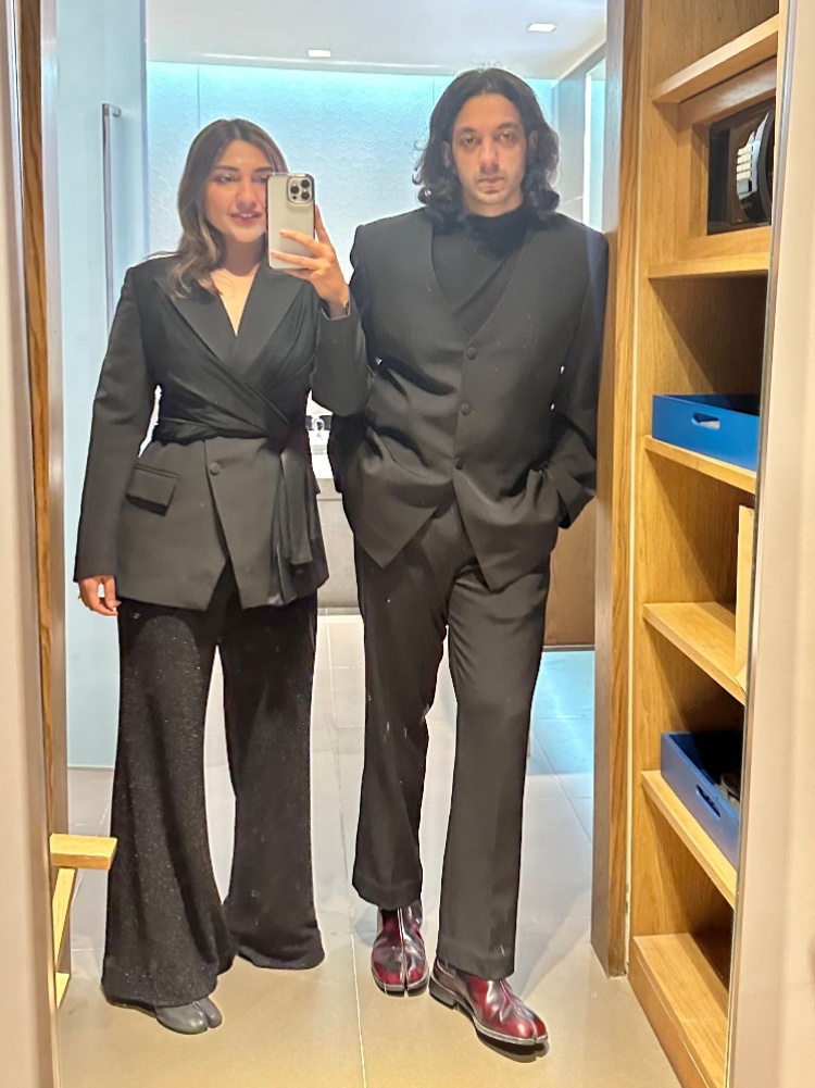 Bhaavya Bhatnagar and Rishi Baweja in Maison Margiela Tabi shoes