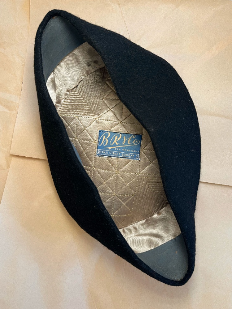 Biren Vaidya's kali topi which he inherited from his grandfather