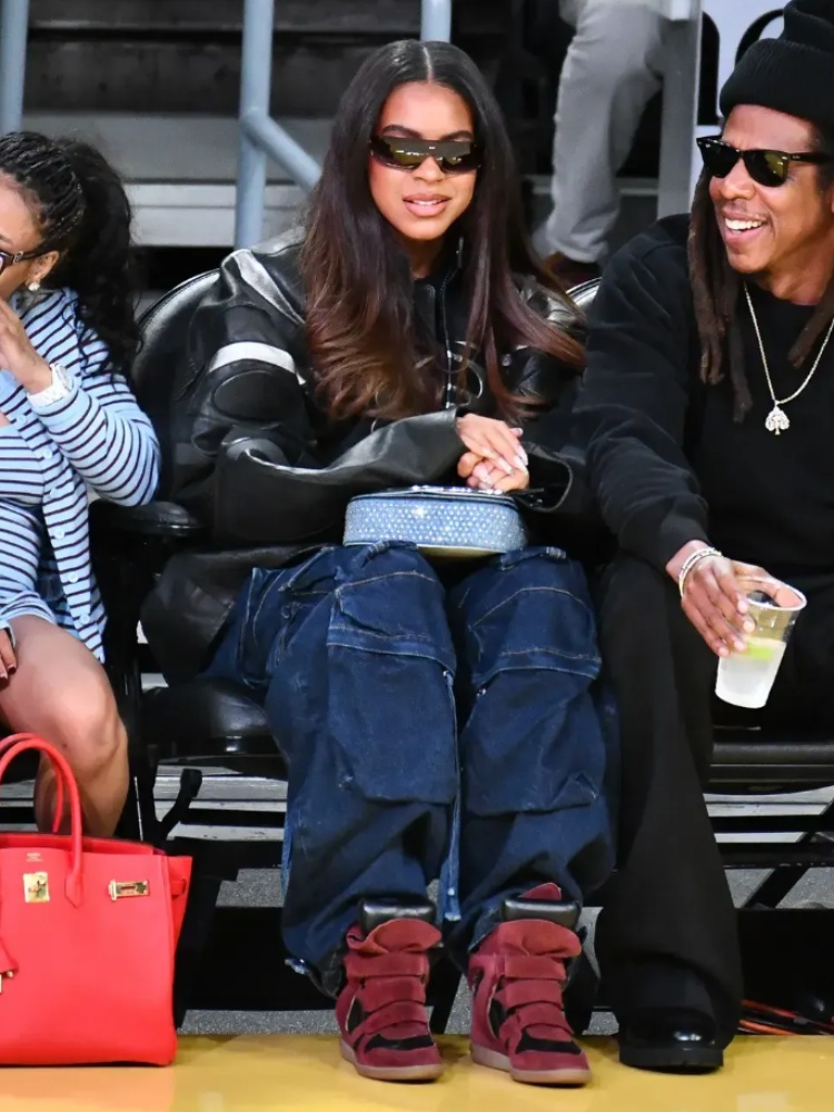 Blue Ivy Carter wedge sneakers
