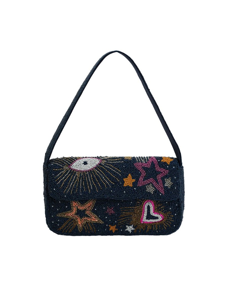 Cosmic Charm beaded shoulder bag, Boho Girl, ₹3,999