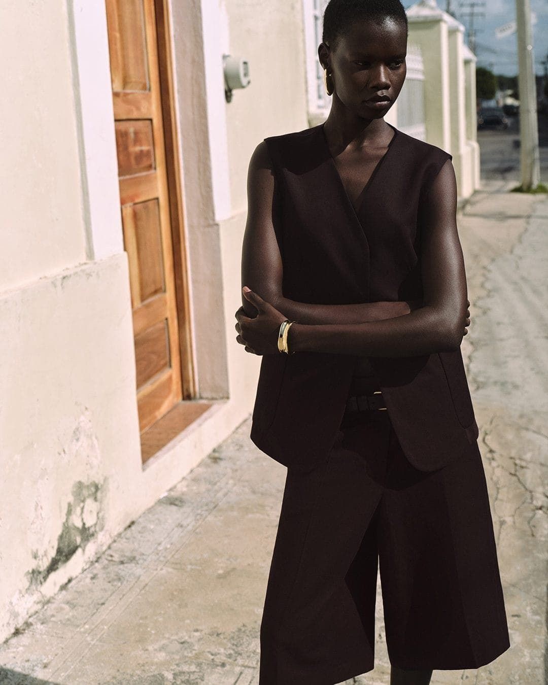 A model wearing a look form COS Spring 2025 | The Nod minimalist affordable luxury brands