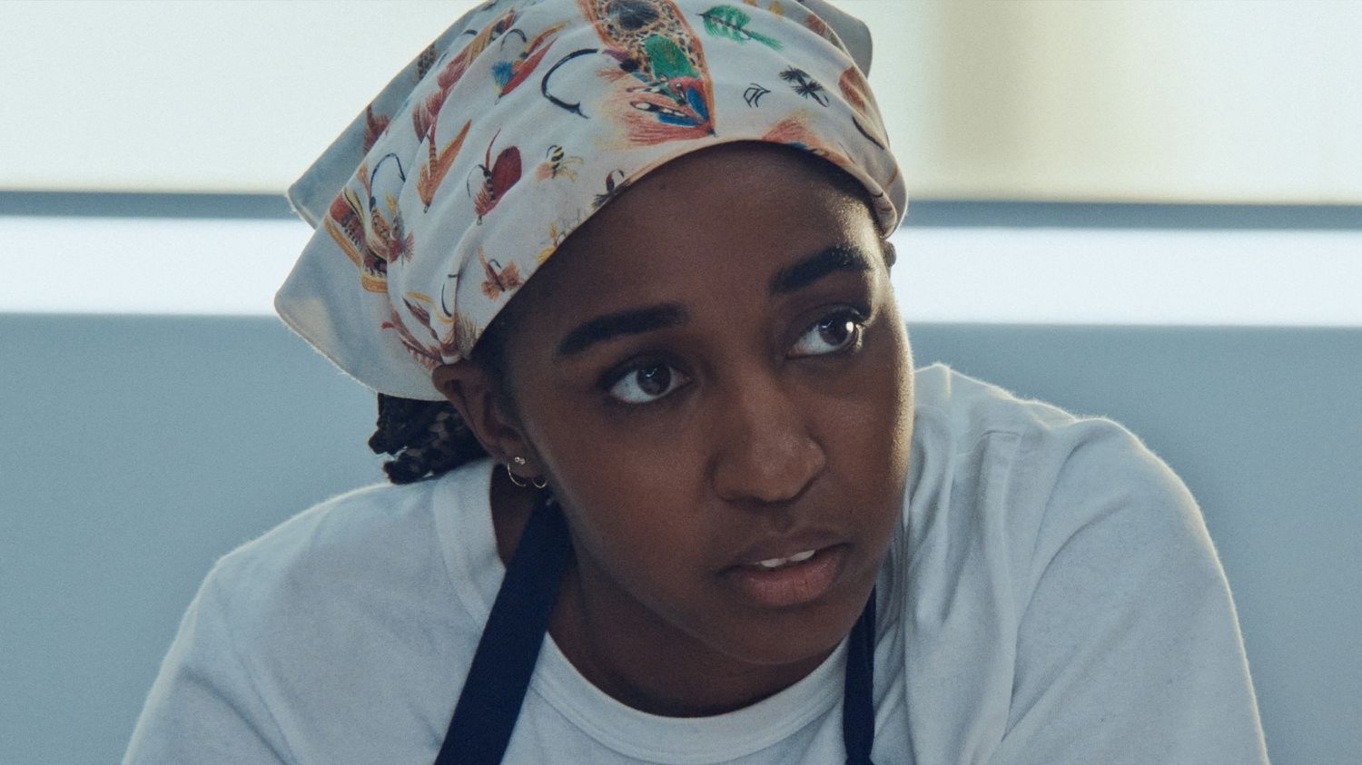 Ayo Edebiri as chef Sydney Adamu in The Bear
