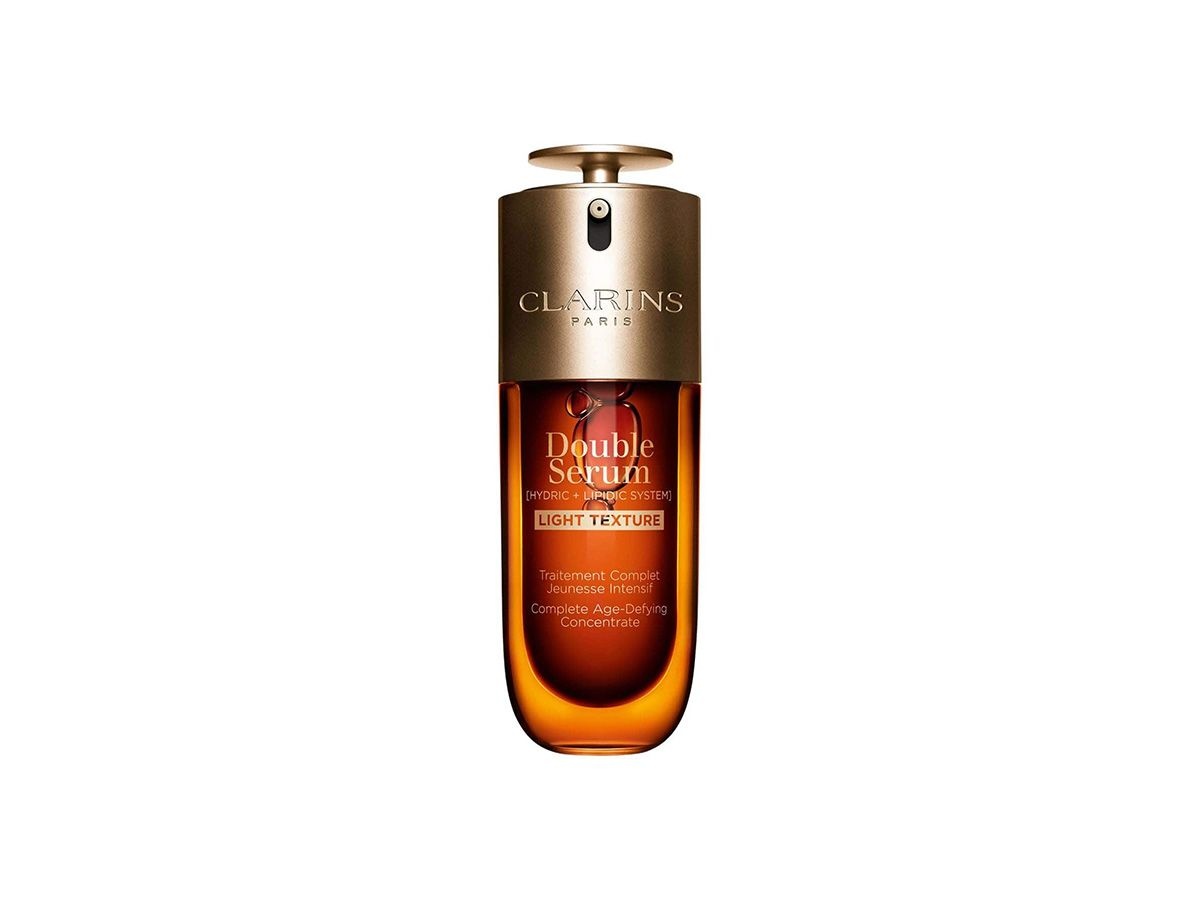 Clarins Double Serum in The Nod's glow boosting skincare edit