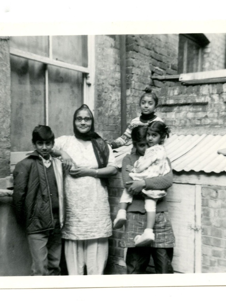 An old family photo of Suresh Singh aka Cockney Sikh