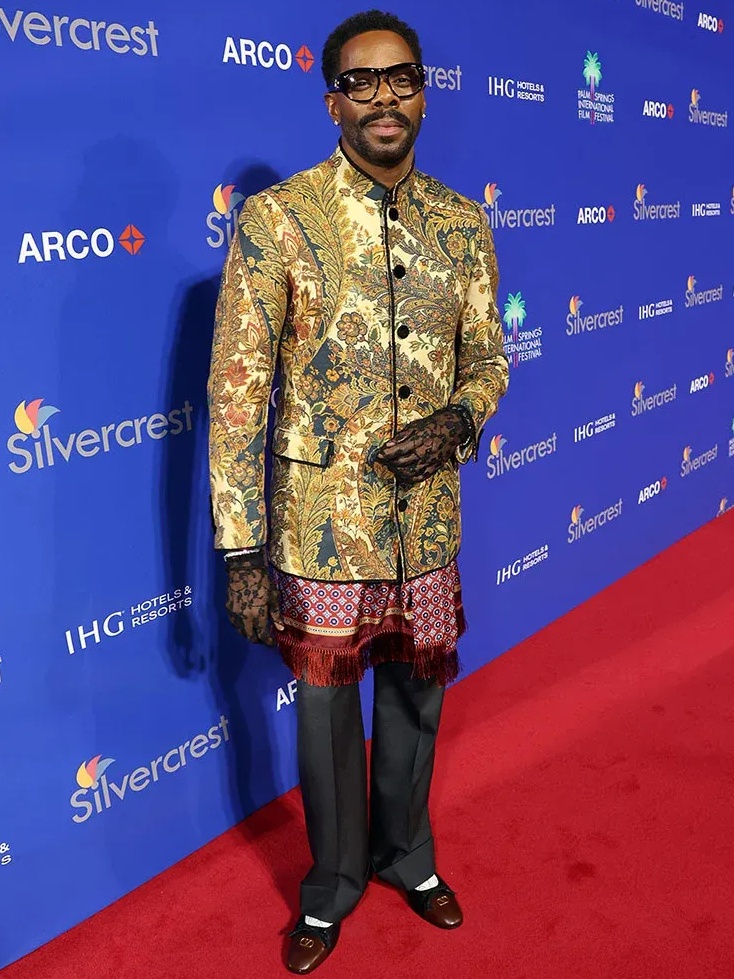 Colman Domingo in ballet flats at the Palm Springs International Film Awards 2025
