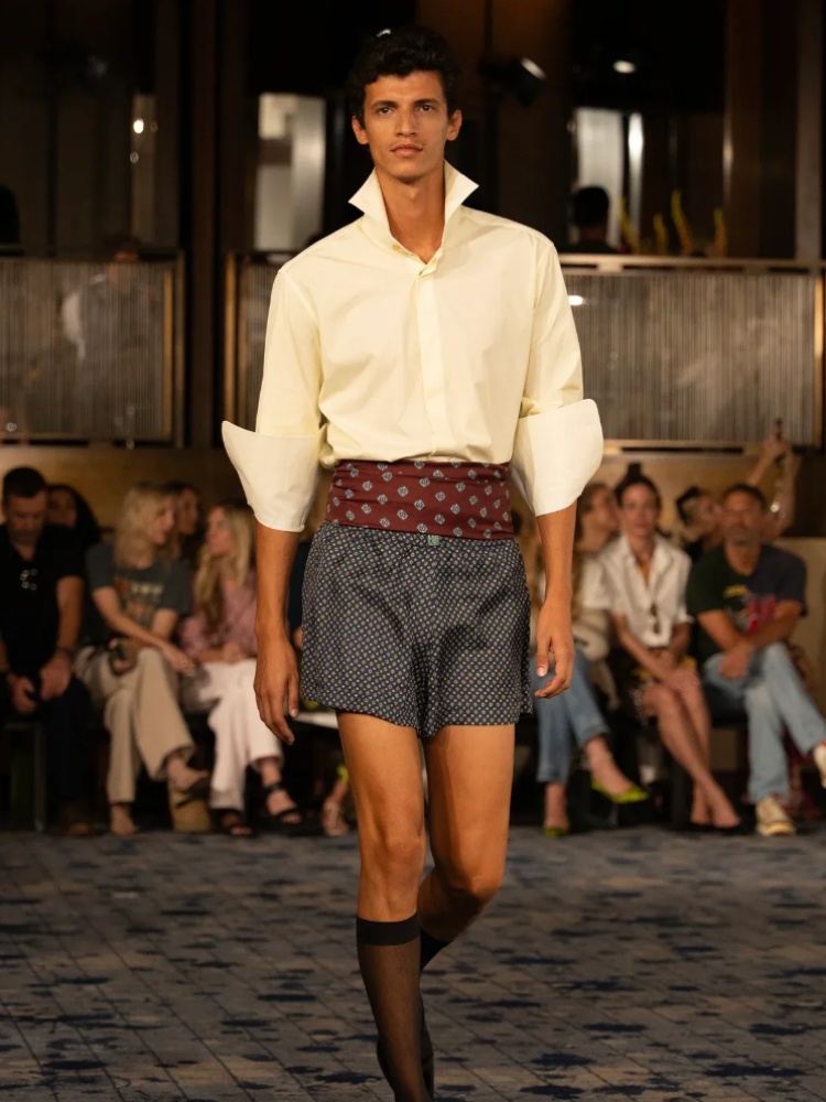 Cummerbund on the Conner Ives spring/summer 2027 runway