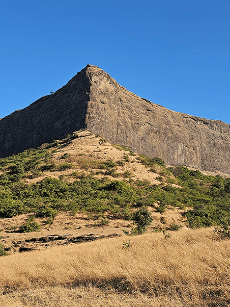 Harihar as seen from Maharaja Dongar trail