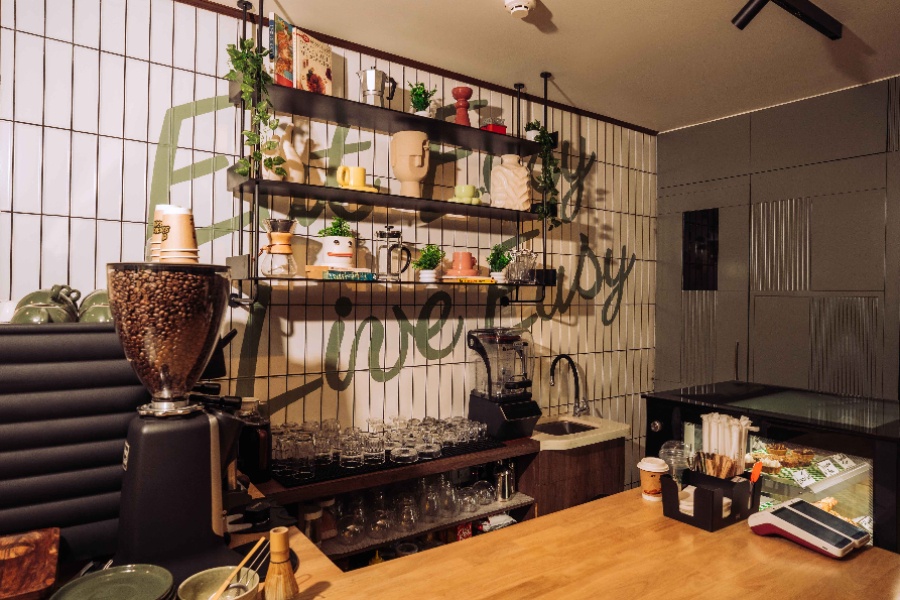 The playful interiors make the place inviting