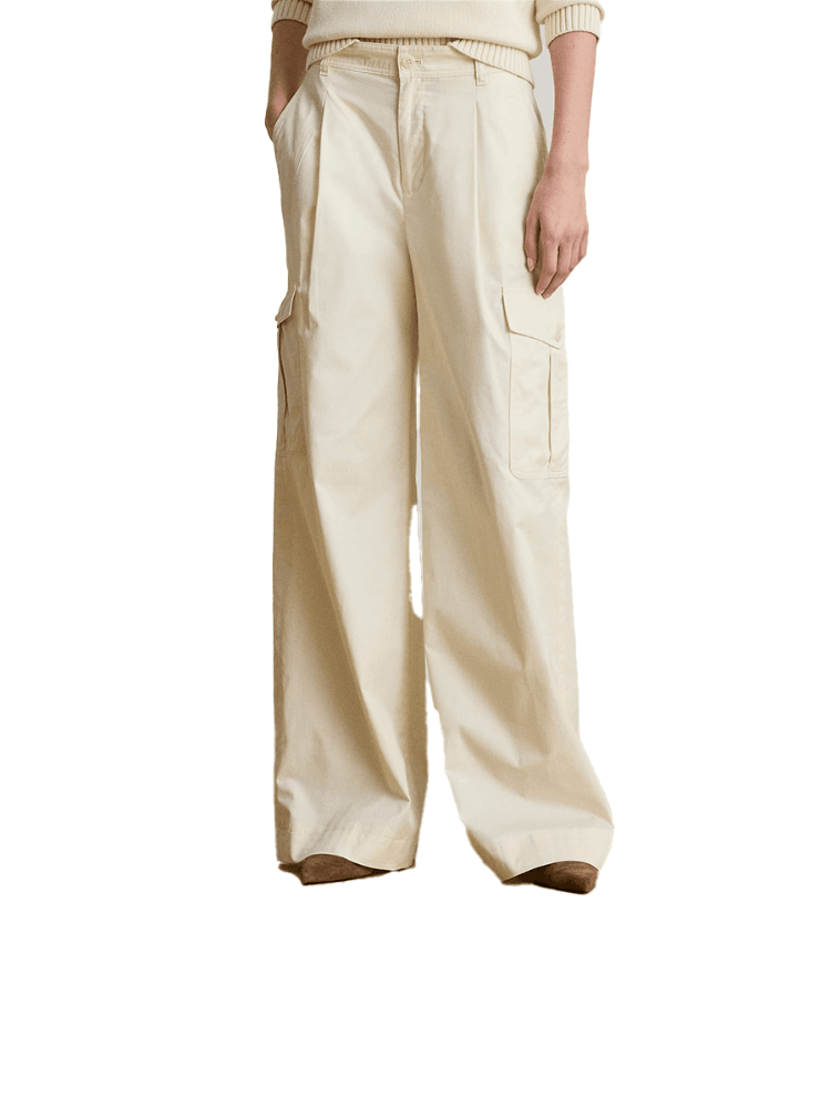 Cotton twill wide-leg cargo trouser, Ralph Lauren, The Nod Mag