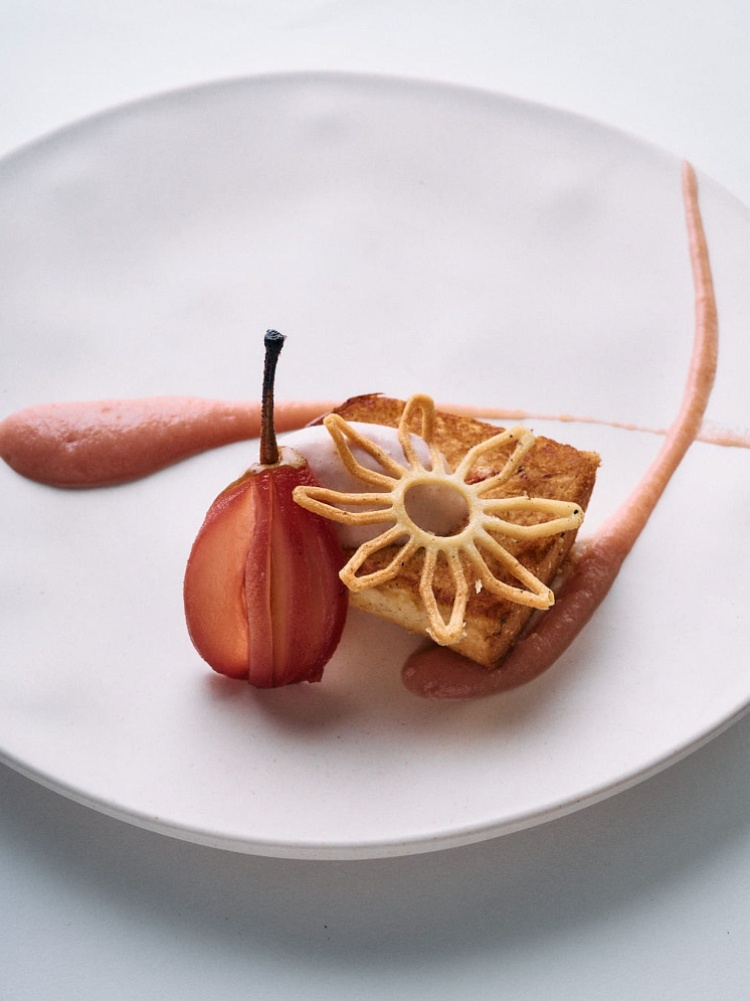 Peach & Plum with baba bread