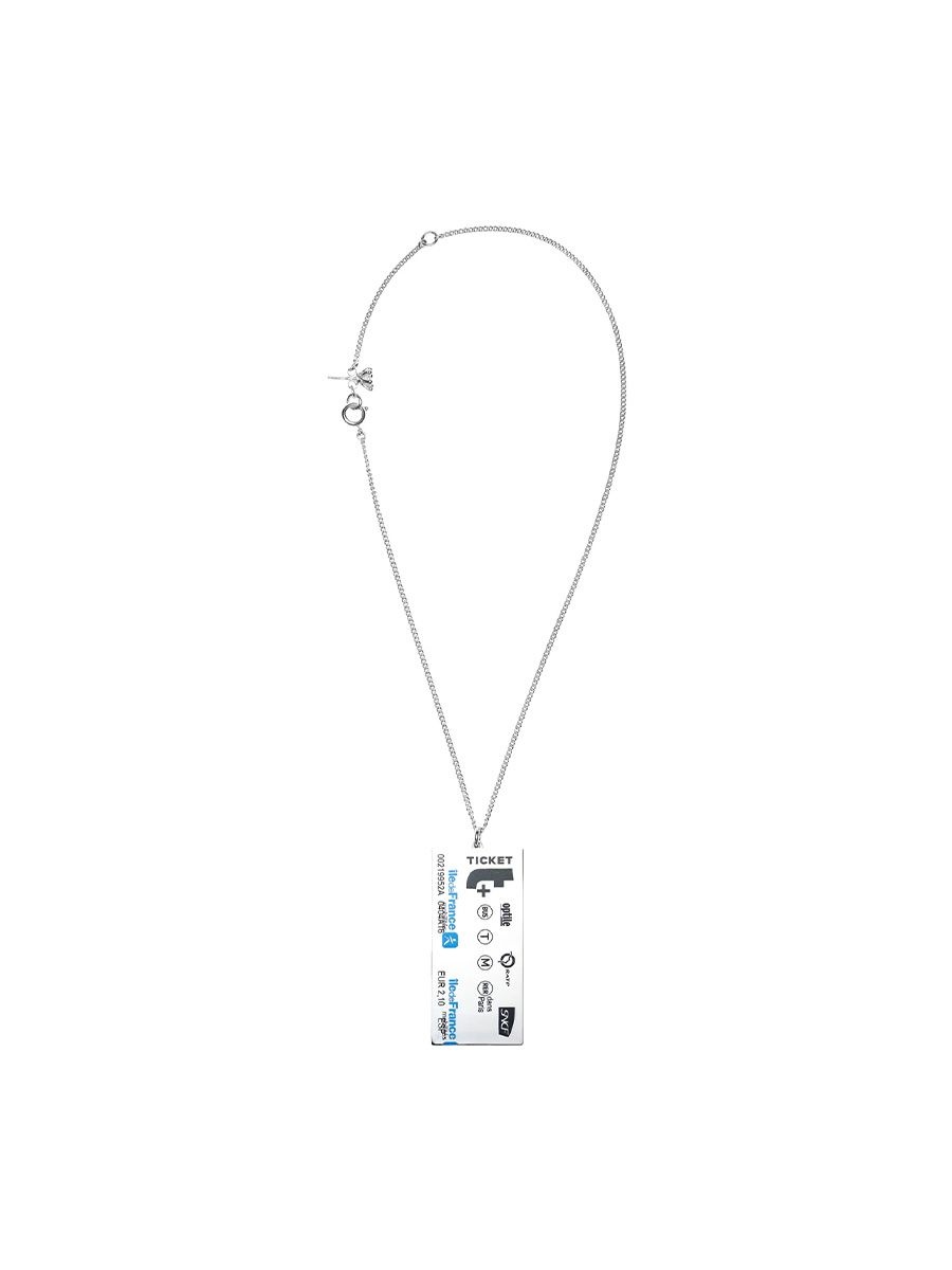 D’heygere Paris Metro Ticket necklace