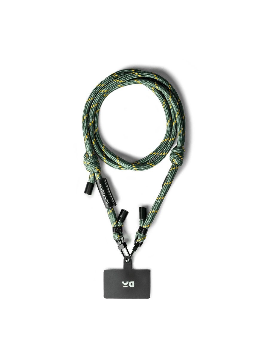 Daily Objects crossbody green cord phone lanyard