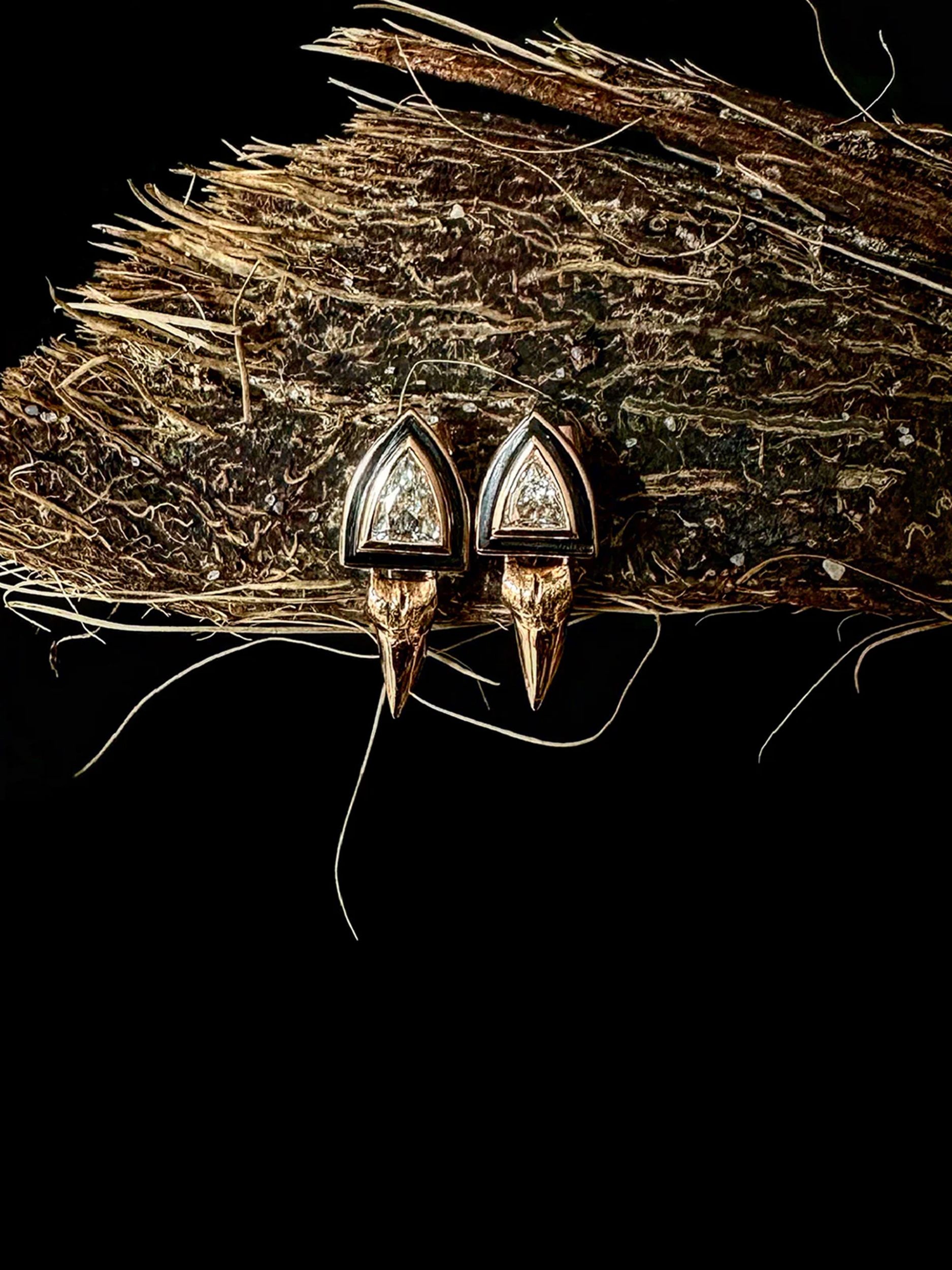 Deco Triangle earrings, Dezo Sara