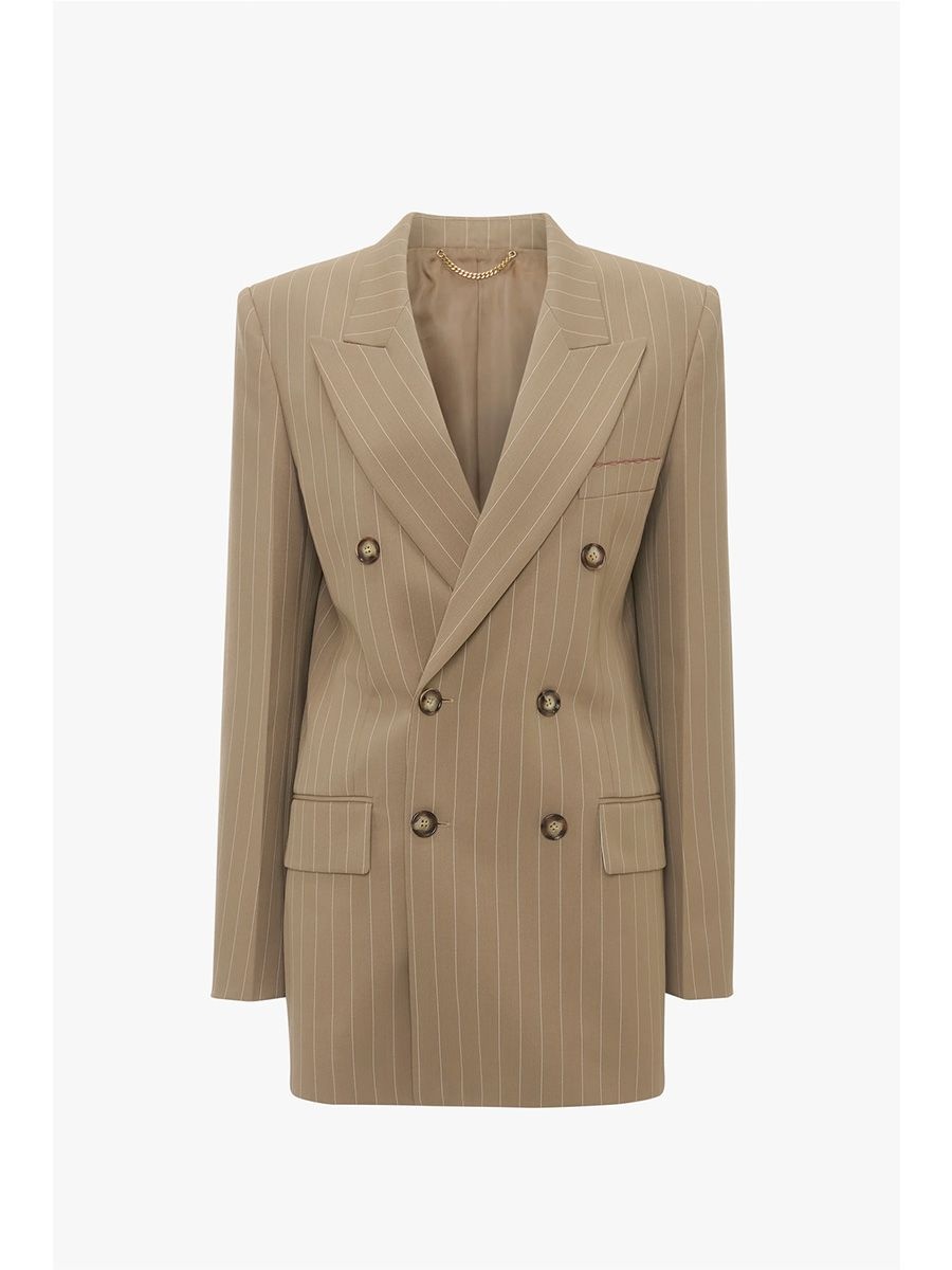 Double Breasted Mens Jacket In Sandstorm