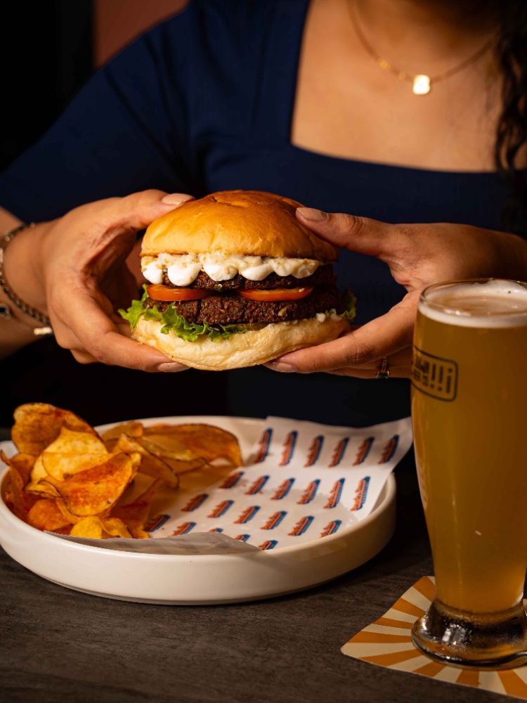 Falafel Smashed Burger