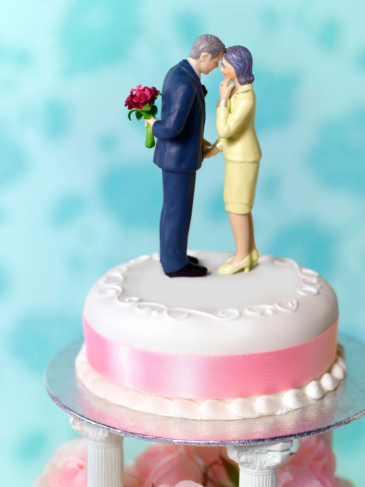 A representational image for an older couple getting married