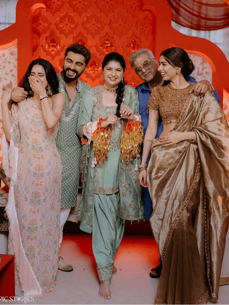 The Kapoor family at the chooda ceremony
