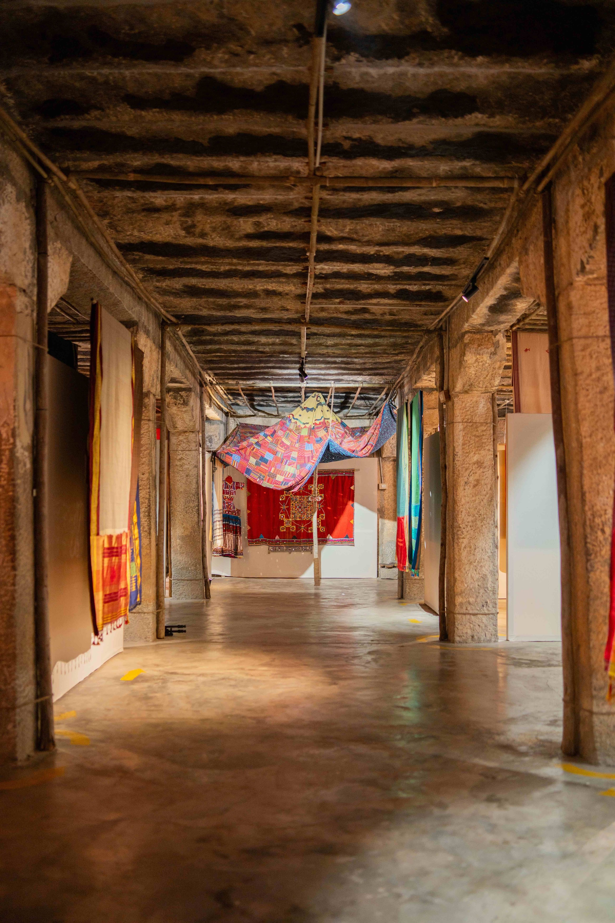 Installation view of the Pampa exhibition curated by Lavina Baldota