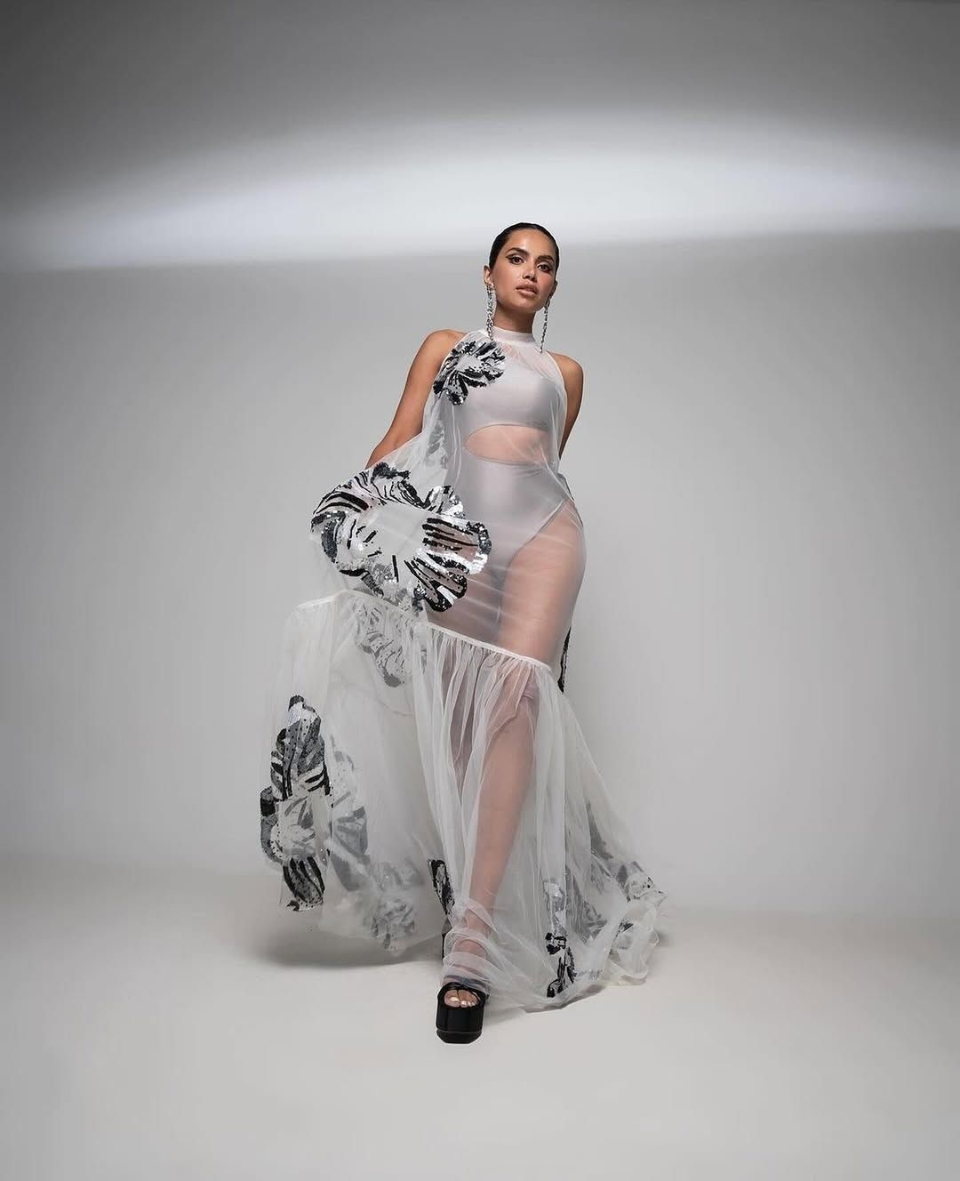 Diipa Büller-Khosla in Rahul Mishra, Sheer, Afterparty, The Nod Mag