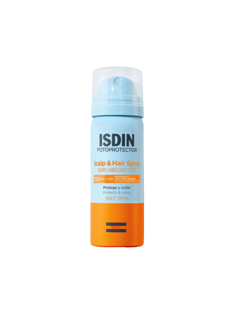 Isdin Fotoprotector SPF 50 Scalp and Hair Spray, The Nod Mag