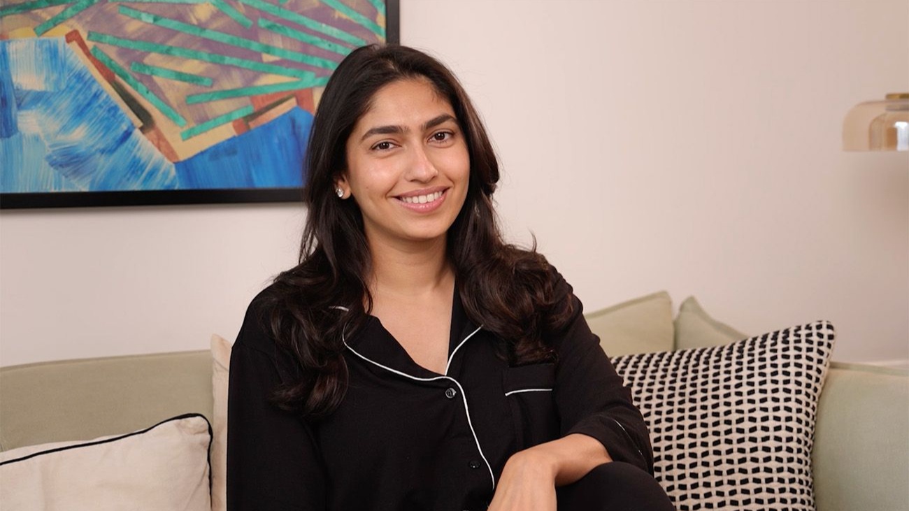 Content creator and beauty influencer Isha Sutaria in her Mumbai home