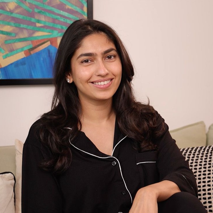 Content creator and beauty influencer Isha Sutaria in her Mumbai home